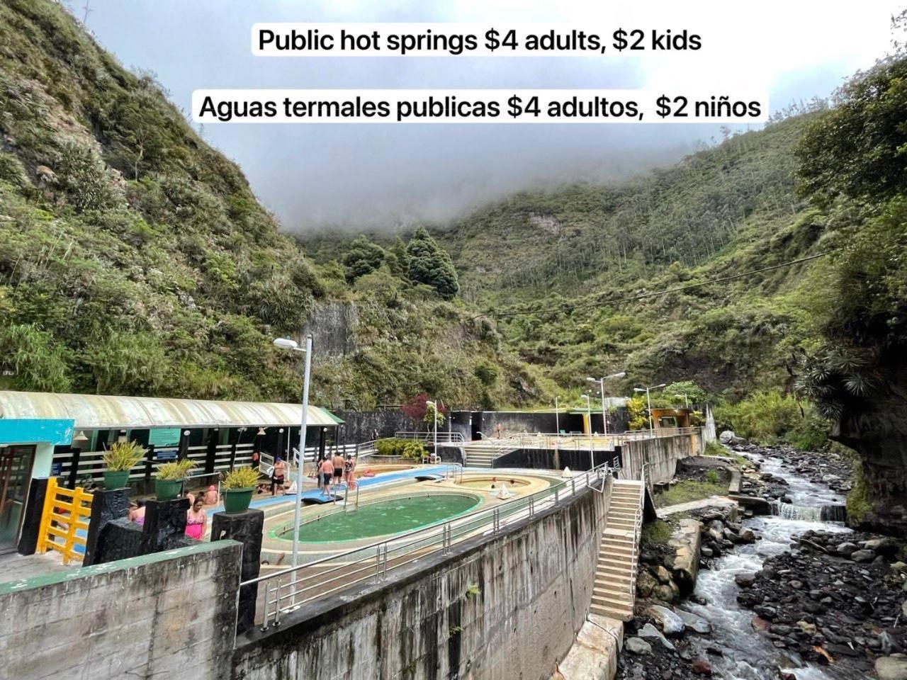 Mountain Chalet - Tungurahua Hot Springs/Aguas Termales Баньос Экстерьер фото